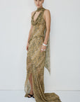 DIOSA TOP IN SERPIENTE YELLOW