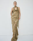 ORYX MAXI SKIRT IN SERPIENTE YELLOW