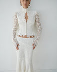 VITALIS TOP IN IVORY LACE