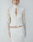 VITALIS TOP IN IVORY LACE