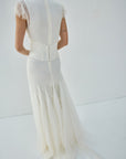 ZEPHYRA MAXI DRESS IN IVORY FINE LACE