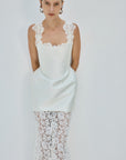 HECATE MAXI DRESS IN IVORY TWILL