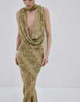 ISOLDE TOP IN SERPIENTE YELLOW
