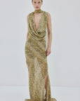 ISOLDE TOP IN SERPIENTE YELLOW
