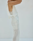 EMERALD MAXI DRESS IN IVORY LACE