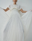 NYMERA MAXI DRESS IN IVORY TULLE - De La Vali