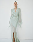 ORYX MAXI SKIRT IN SAGE GREEN