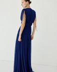 NYMERA MAXI DRESS IN DEEP BLUE TULLE