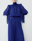 SANATIO MAXI DRESS IN DEEP BLUE - De La Vali