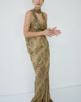 DIOSA TOP IN SERPIENTE YELLOW