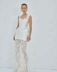 HECATE MAXI DRESS IN IVORY TWILL