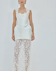 HECATE MAXI DRESS IN IVORY TWILL