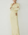 JADE MAXI DRESS IN BUTTERCREAM SPANDEX