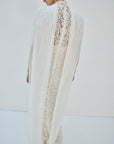 SOLINA MAXI DRESS IN IVORY LACE - De La Vali