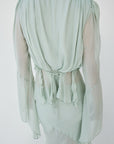 SYBIL TOP IN SAGE GREEN