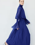 SANATIO MAXI DRESS IN DEEP BLUE