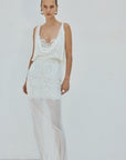 EMERALD MAXI DRESS IN IVORY LACE