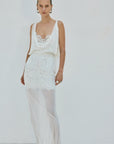 EMERALD MAXI DRESS IN IVORY LACE - De La Vali