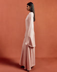 HAUSOS MAXI DRESS IN BABY PINK SATIN CREPE