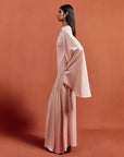 HAUSOS MAXI DRESS IN BABY PINK SATIN CREPE