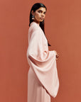 HAUSOS MAXI DRESS IN BABY PINK SATIN CREPE