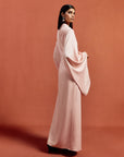 HAUSOS MAXI DRESS IN BABY PINK SATIN CREPE