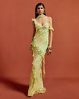 HEMERA MAXI DRESS IN PRIMAVERA - YELLOW SILK CHIFFON