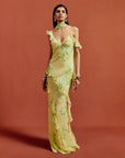 HEMERA MAXI DRESS IN PRIMAVERA - YELLOW SILK CHIFFON