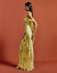 HEMERA MAXI DRESS IN PRIMAVERA - YELLOW SILK CHIFFON