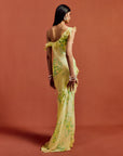 HEMERA MAXI DRESS IN PRIMAVERA - YELLOW SILK CHIFFON
