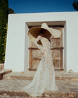HERMOSA MAXI DRESS IN IVORY LACE - De La Vali