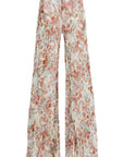 LUMA TROUSERS IN CACHEMIRA PRINT VISCOSE GEORGETTE - De La Vali