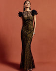 NEPHELE MAXI DRESS IN BLACK LACE