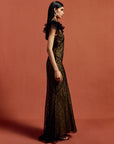 NEPHELE MAXI DRESS IN BLACK LACE