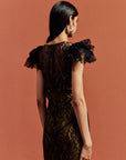 NEPHELE MAXI DRESS IN BLACK LACE