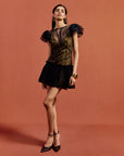 NEPHELE MINI DRESS IN BLACK LACE