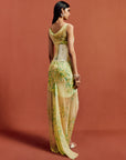 PERENNA MIDI DRESS IN PRIMAVERA - YELLOW SILK CHIFFON