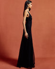 PERSEPHONE MAXI DRESS IN BLACK LACE - De La Vali
