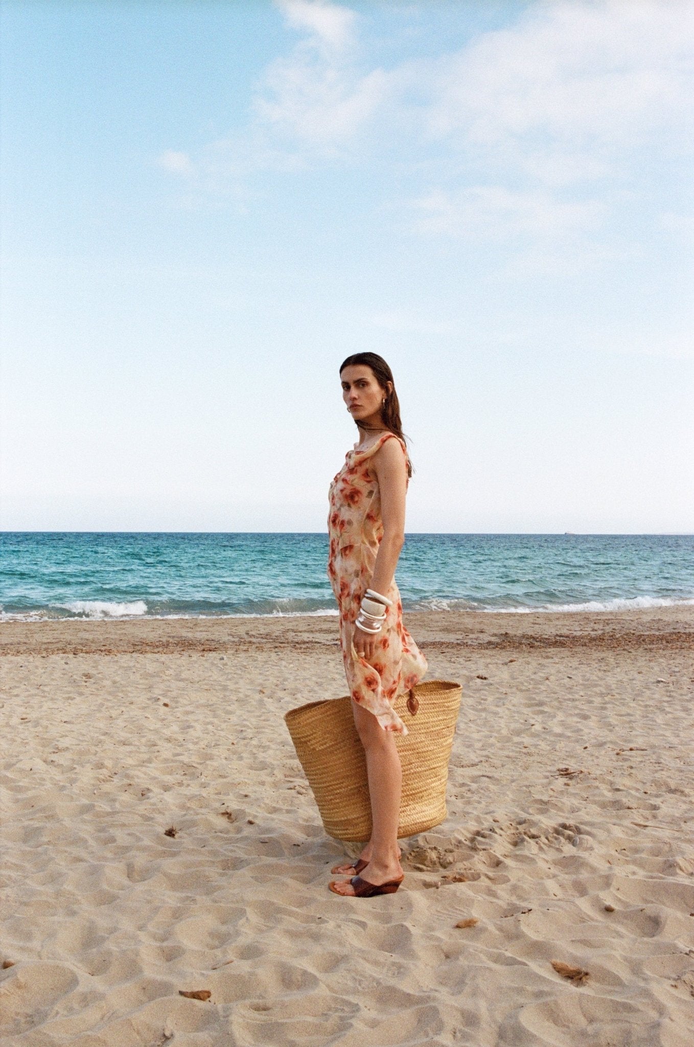 ARENA MINI DRESS SILK CHIFFON LA ROSA - De La Vali