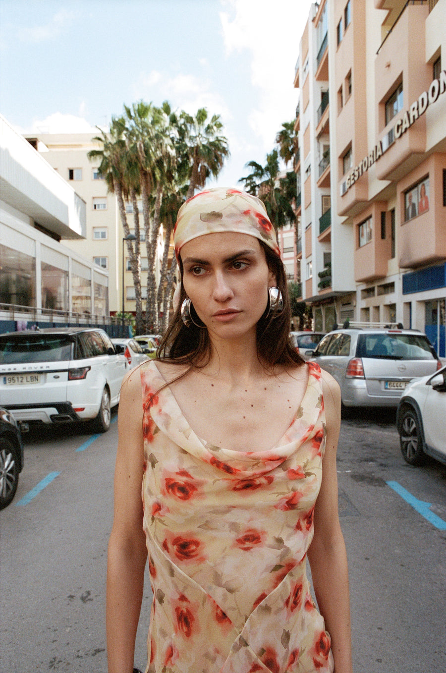 GALERA MAXI DRESS SILK CHIFFON LA ROSA