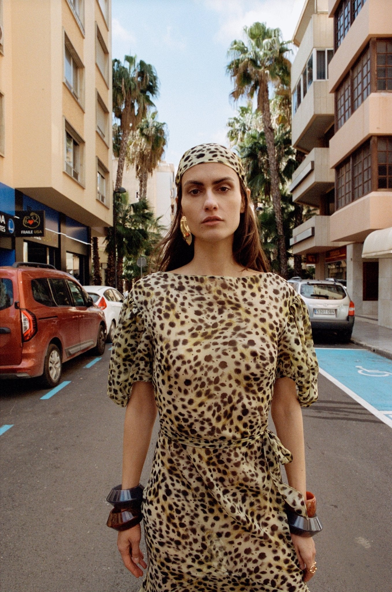 ANITA MIDI DRESS SILK CHIFFON EL FELINO - De La Vali