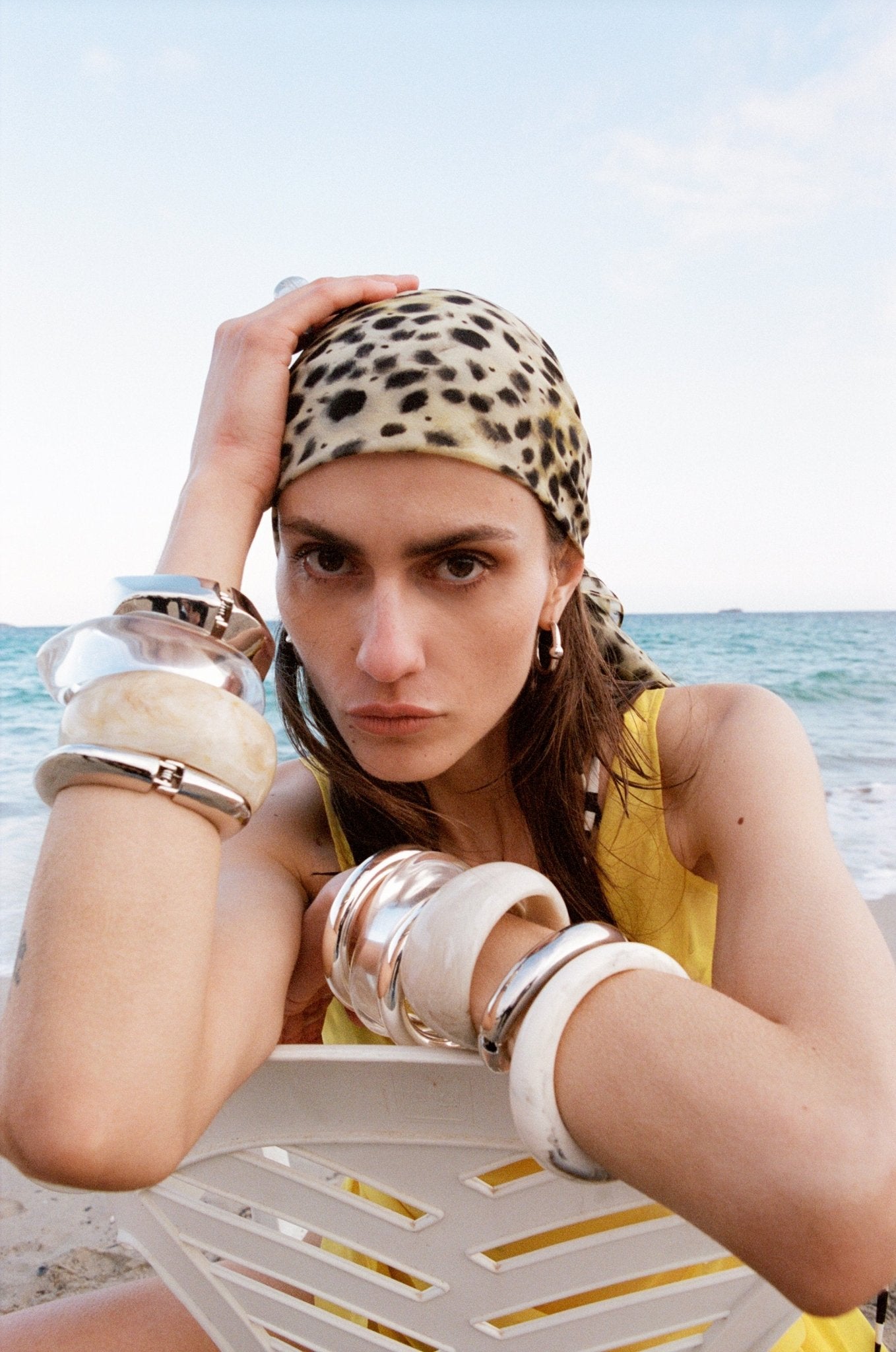 ARENA MINI DRESS SILK CHIFFON SUN YELLOW - De La Vali