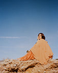 PALMA CAPE & TOP IN ORANGE BEADED MESH - De La Vali