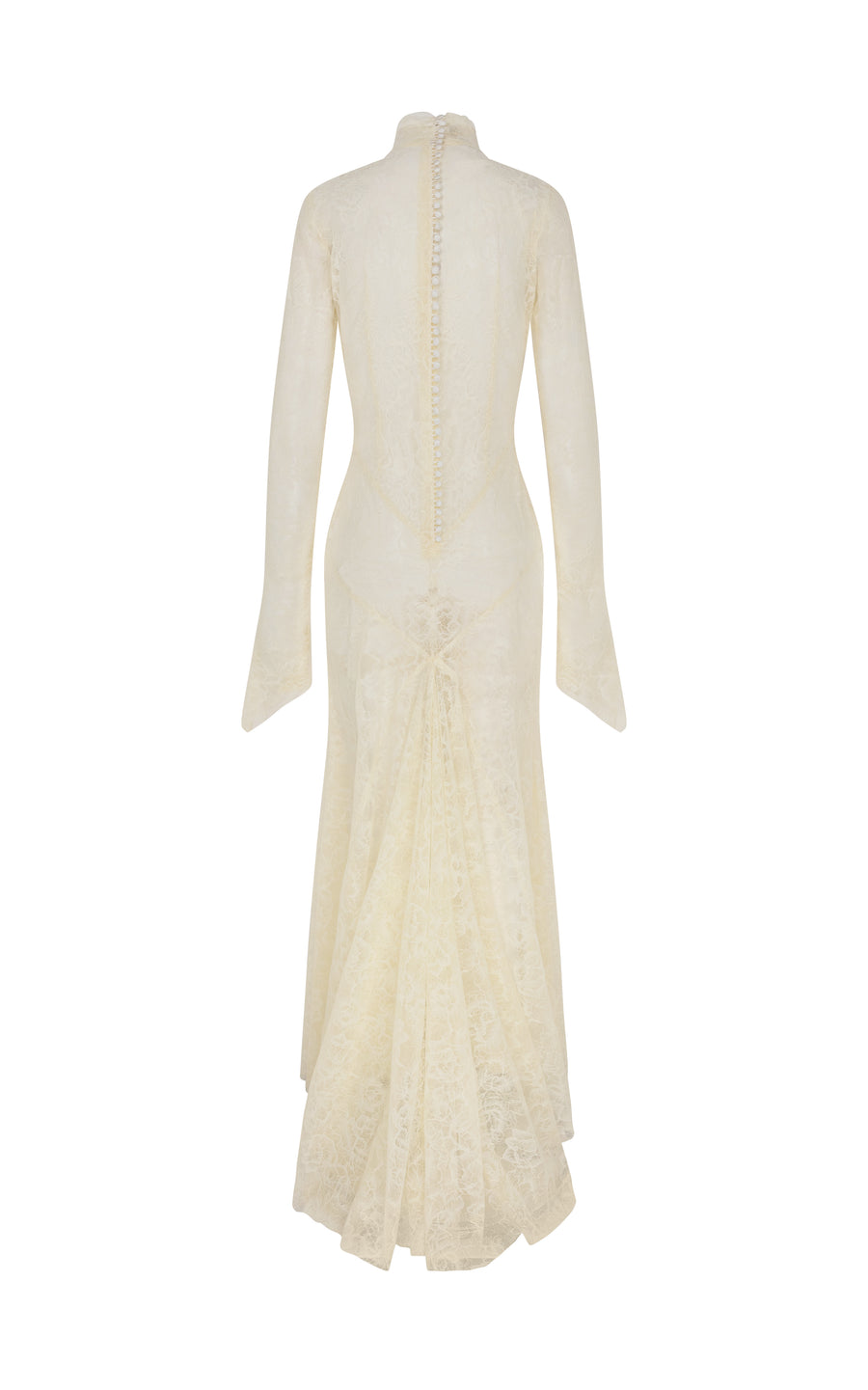 HERMOSA MAXI DRESS IN IVORY LACE (MADE TO ORDER)