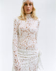 BODITA MAXI DRESS IN WHITE LACE - De La Vali