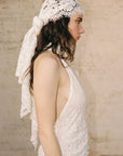 BONITA HEAD SCARF IN WHITE LACE - De La Vali
