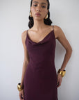 ATTICA MAXI DRESS IN EARTH SILK CHIFFON