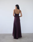 ATTICA MAXI DRESS IN EARTH SILK CHIFFON
