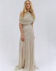 HIMALIA MAXI DRESS IN ANTIQUE TULLE - De La Vali