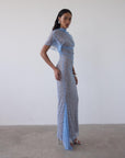 LUCHO MAXI DRESS IN SKY LACE